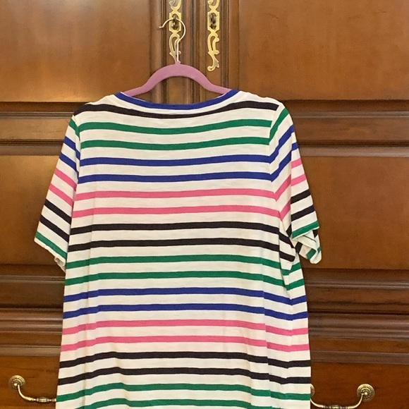 Multi colored SS Striped Top 2XP - Picture 2 of 3